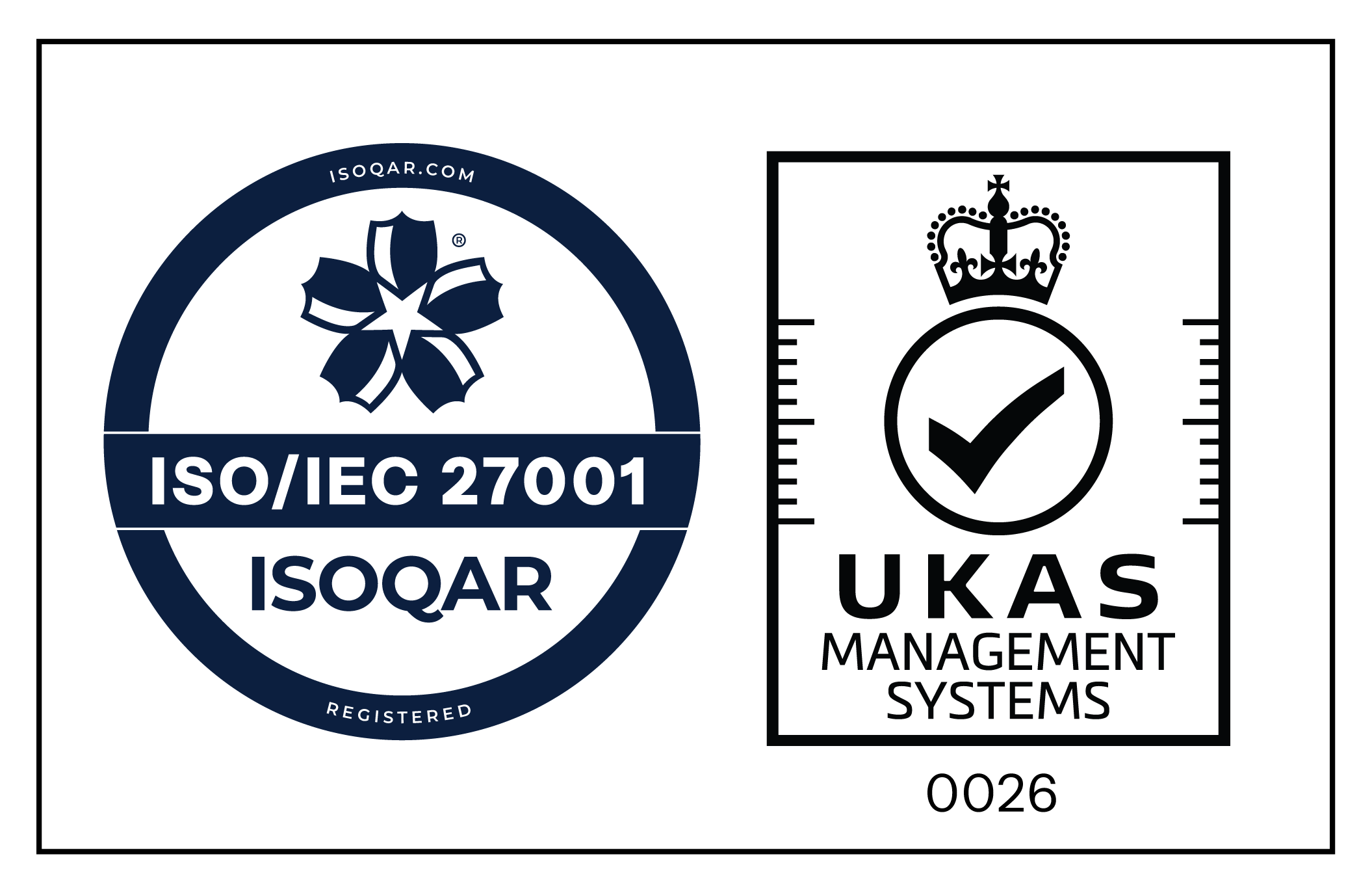 ISO/IEC 27001 certified